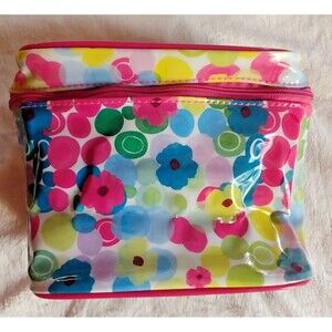 Bag NEW purse Avon floral Travel Case Makeup Cosmetics Pouch